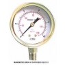 Manómetro Vertical 1/4  Para compressor 150 LBS
